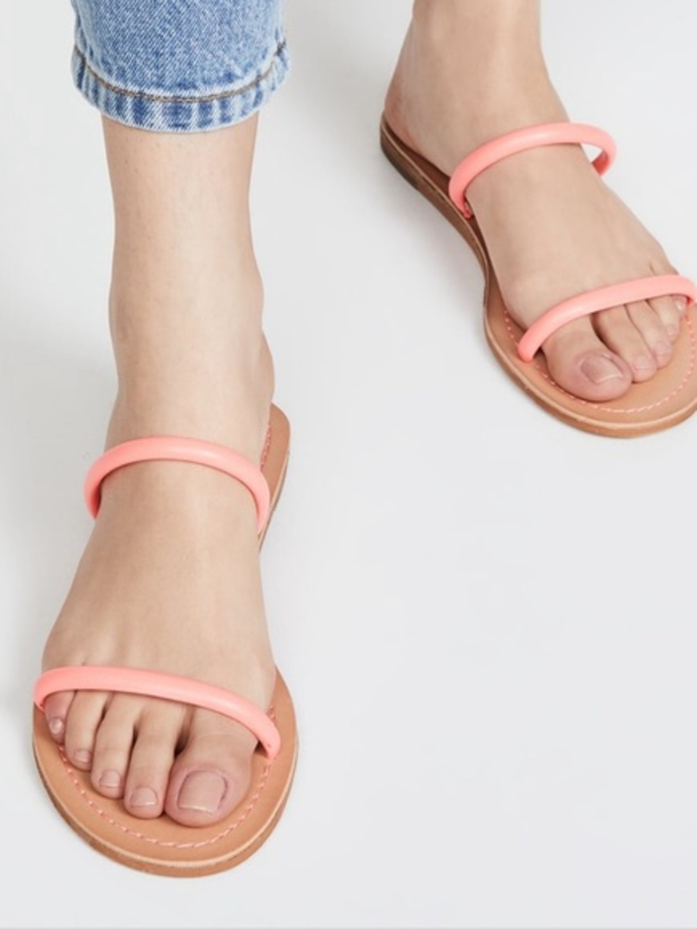 Dolce Vita Blush Pink Double Strap Slide Sandals NWOT size 8